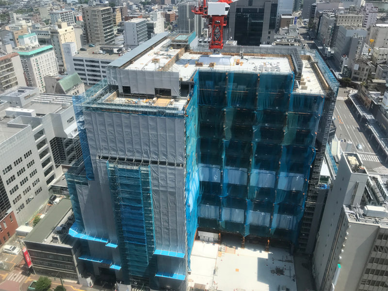 古町ルフルの建設現場